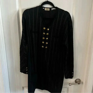 628 Vintage Valentino Boutique Striped Zip Cardigan Sweater Size Small